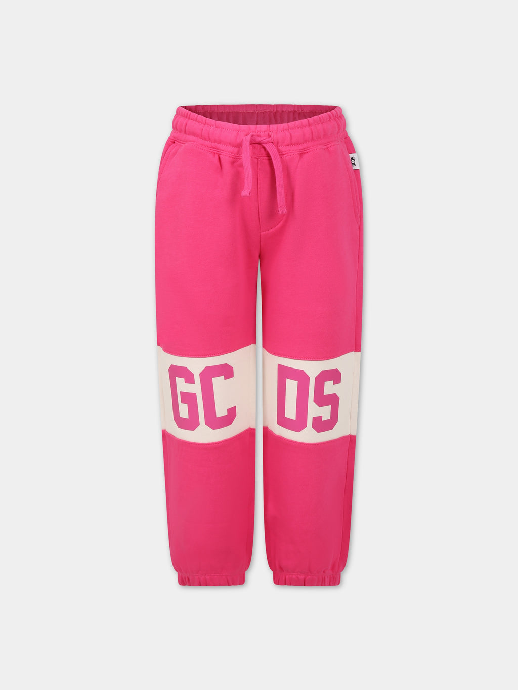 Pantalon fuchsia pour fille avec logo